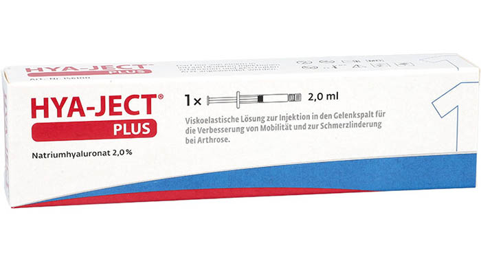 Frontansicht Hya-Ject Plus Verpackung