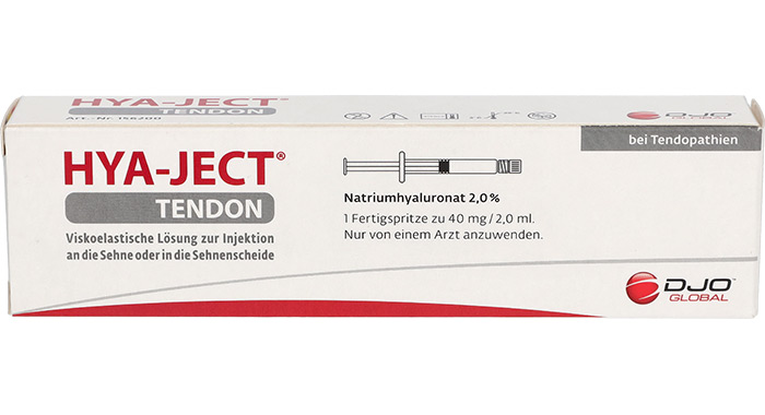 Frontansicht Hya-Ject Tendon Verpackung