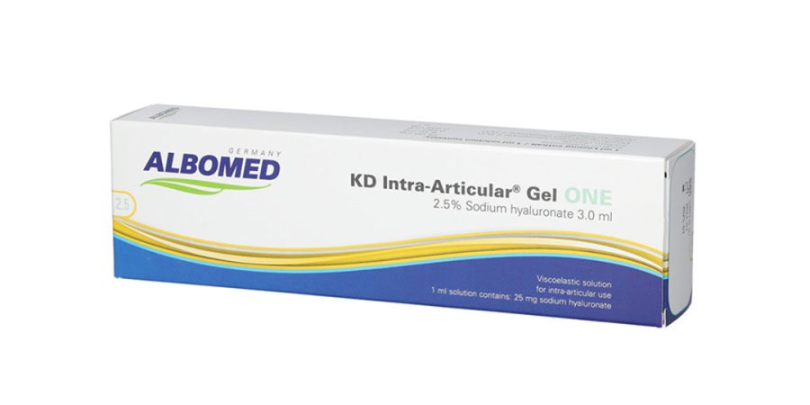 Seitenansicht Albomed One Verpackung
