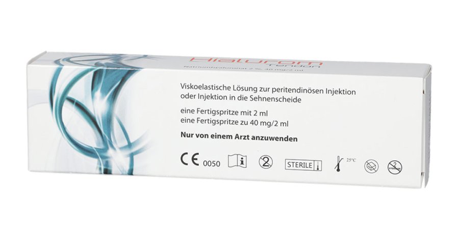 Rückseite Hialurom Tendon Verpackung