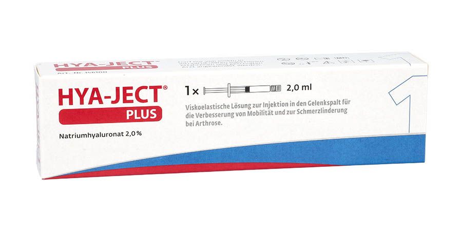 Frontansicht Hya-Ject Plus Verpackung