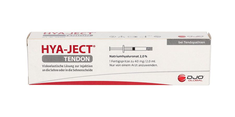 Frontansicht Hya-Ject Tendon Verpackung